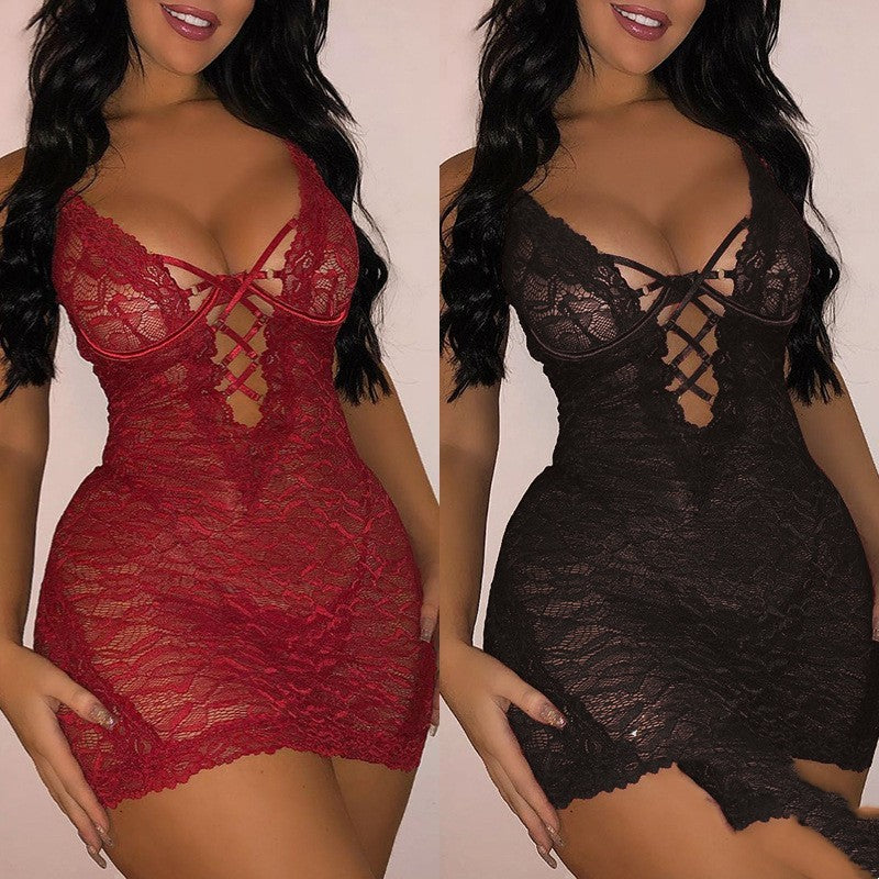 Butterfly Mesh Lace Skirt Translucent Solid