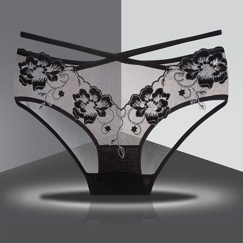 Briefs Women's Lace Underwear Sexy Hip Slimming