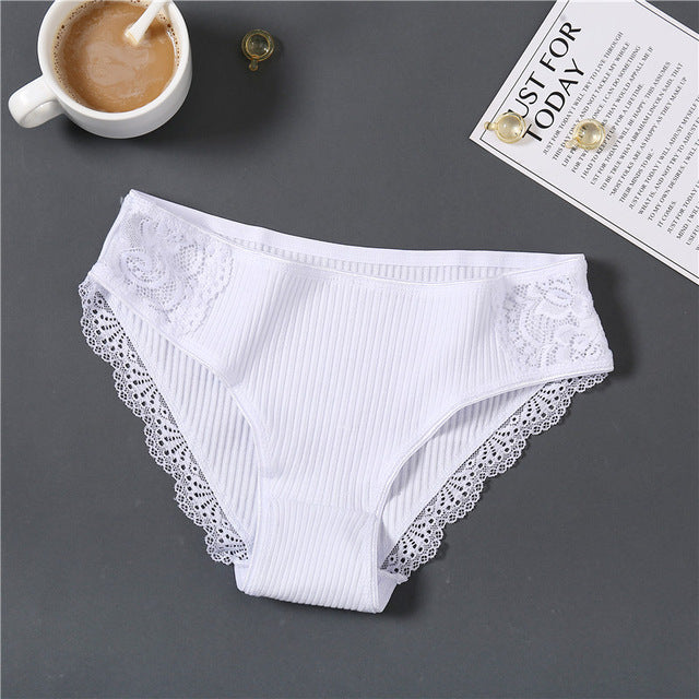 Pure Color Comfortable Plus Size Ladies Soft Underwear