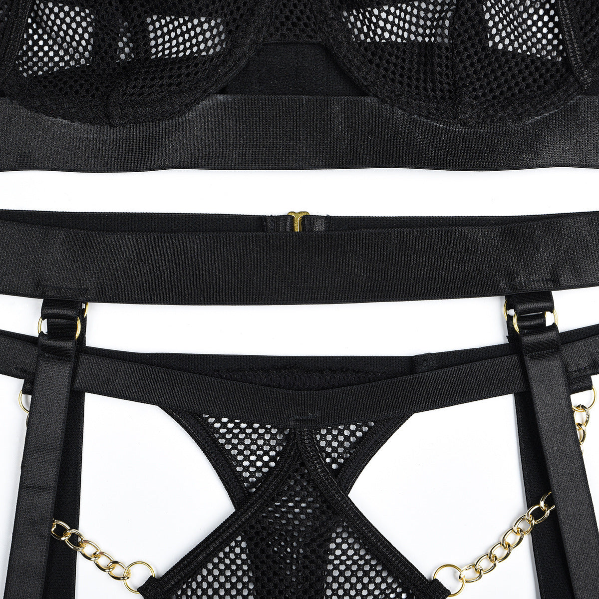 INS Hollow Sexy Ladies Three-piece Set